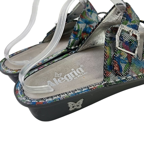 Alegria by Pg Lite Women's Val-376 Floral Colorful Genuine Leather Sandals sz 41 - Picture 5 of 16
